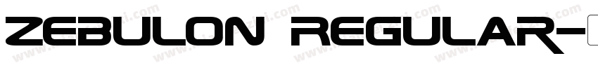 Zebulon Regular字体转换